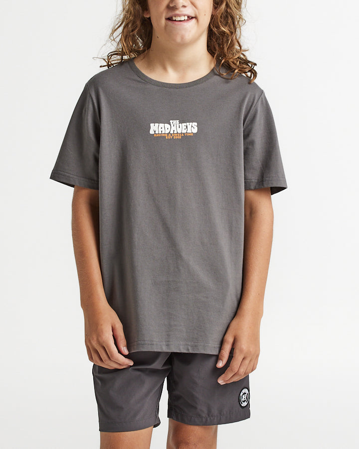 HAVING A SWELL TIME | YOUTH SS TEE - CHARCOAL