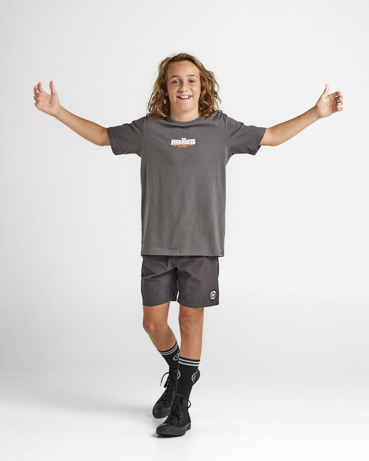 HAVING A SWELL TIME | YOUTH SS TEE - CHARCOAL