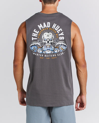 FISHERMEN NEVER DIE | MUSCLE - CHARCOAL