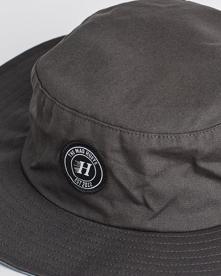 HOOKED | WIDE BRIM HAT - CHARCOAL