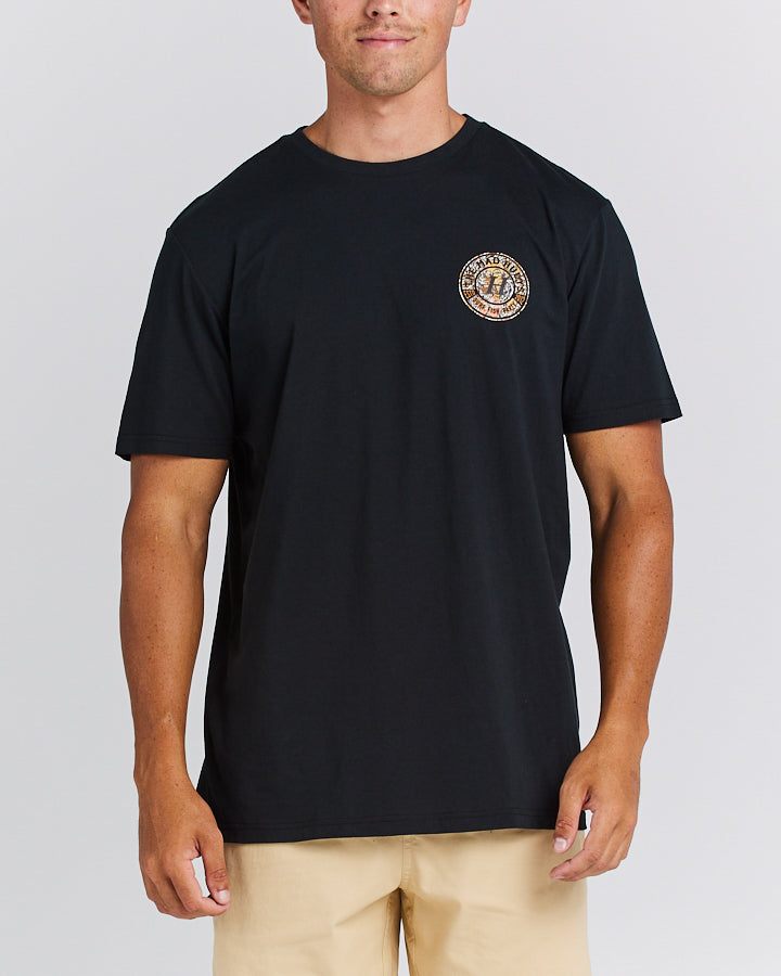 SURF FISH PARTY | SS TEE - BLACK/MULTI